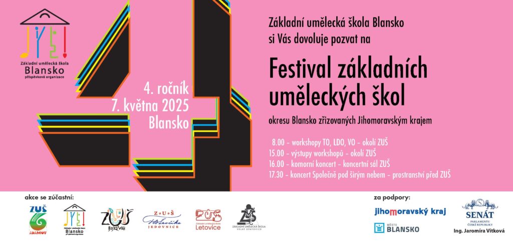 Plakát Festivalu základních uměleckých škol – 4. ročník